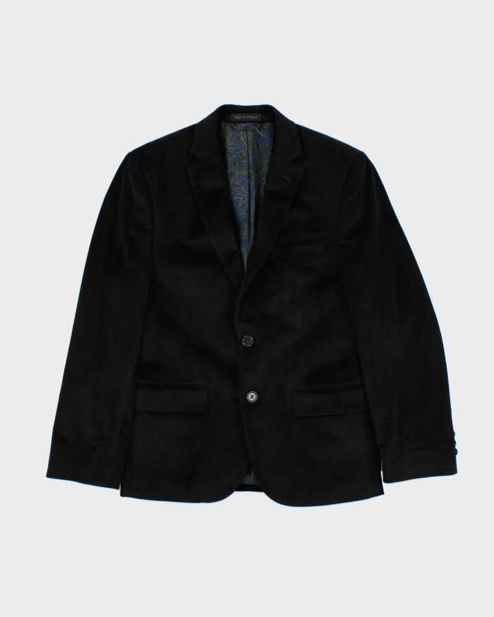 Vintage 00s Ralph Lauren x Hudson Bay Velvet Single Breasted Blazer Jacket - YOUTH L