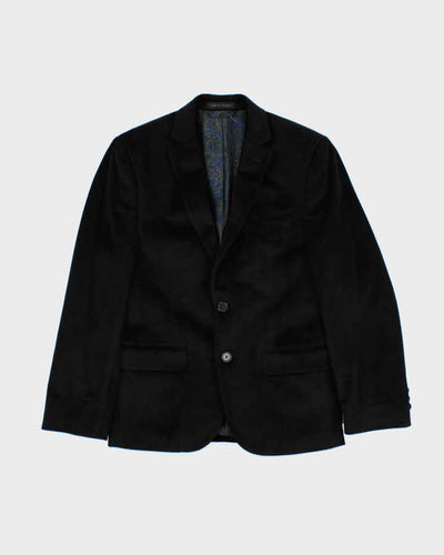 Vintage 00s Ralph Lauren x Hudson Bay Velvet Single Breasted Blazer Jacket - YOUTH L