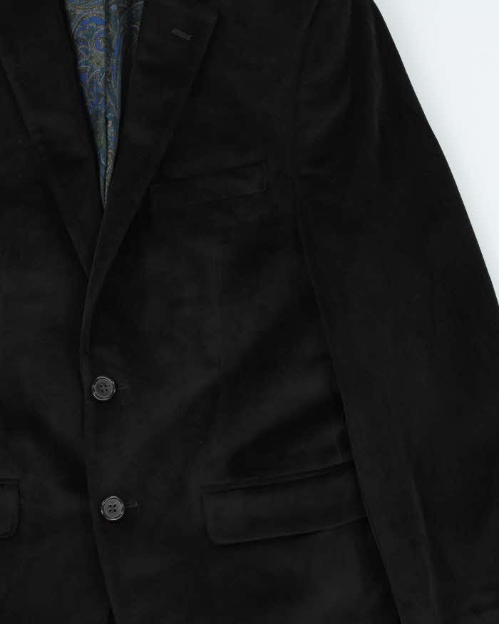 Vintage 00s Ralph Lauren x Hudson Bay Velvet Single Breasted Blazer Jacket - YOUTH L