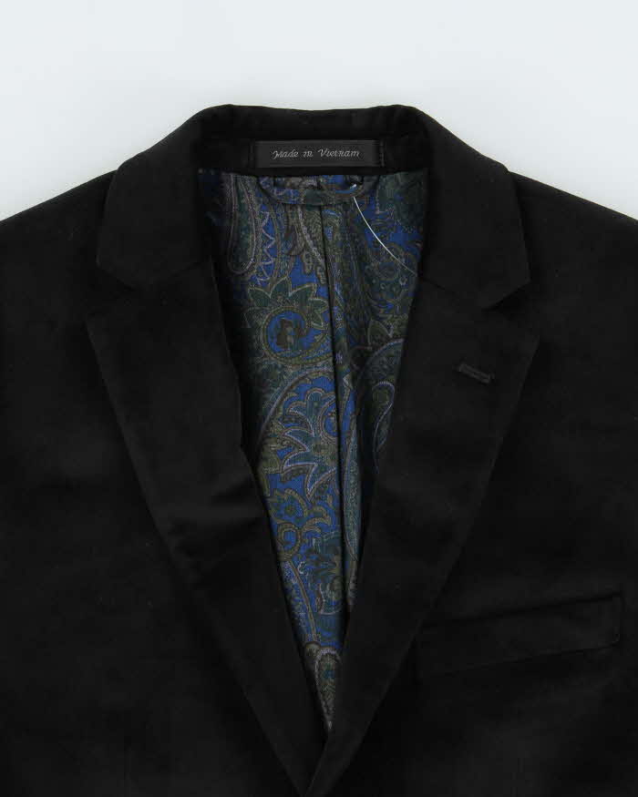 Vintage 00s Ralph Lauren x Hudson Bay Velvet Single Breasted Blazer Jacket - YOUTH L