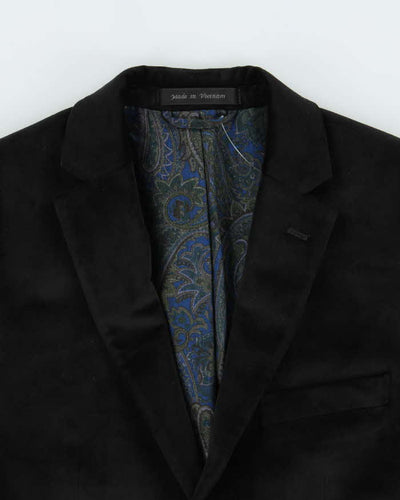 Vintage 00s Ralph Lauren x Hudson Bay Velvet Single Breasted Blazer Jacket - YOUTH L