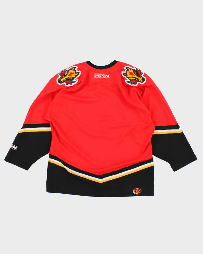 Youth Red NHL x Calgary Flames Sports Jersey - L