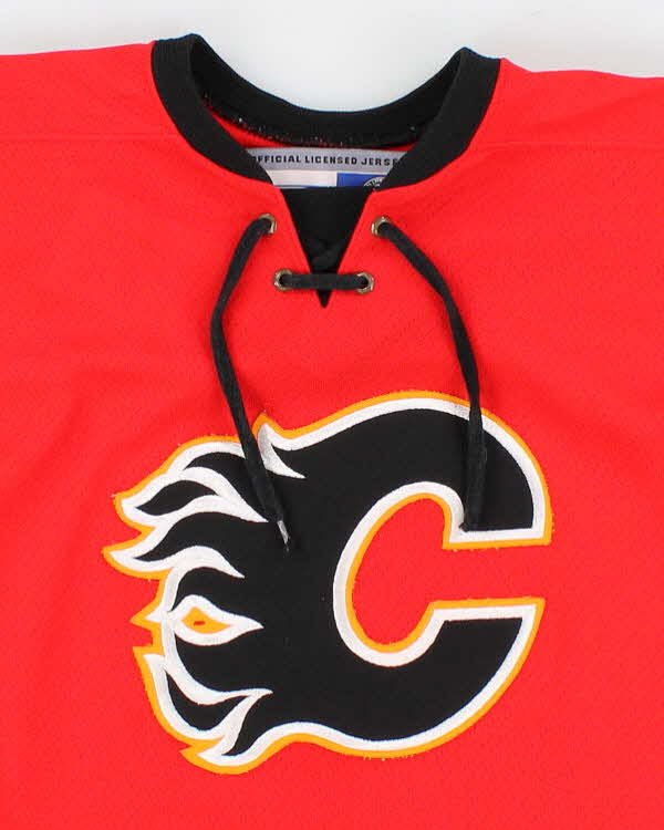 Youth Red NHL x Calgary Flames Sports Jersey - L