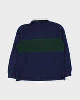 Vintage Polo Ralph Lauren Navy Rugby Shirt - Youth L