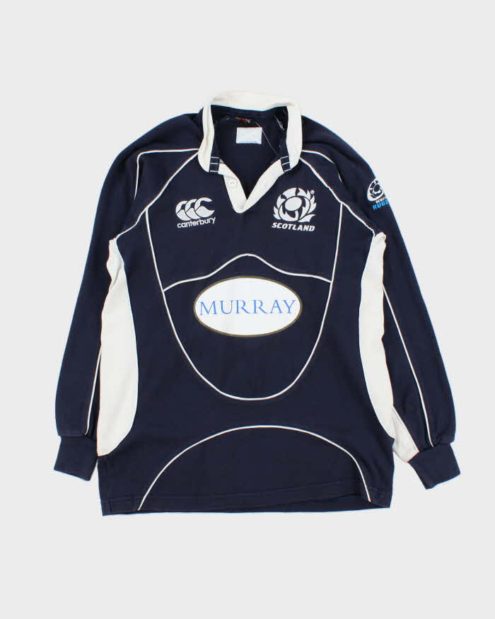 Vintage 2007 Canterbury Scotland International RFC Long Sleeve Rugby Shirt - 12 Years