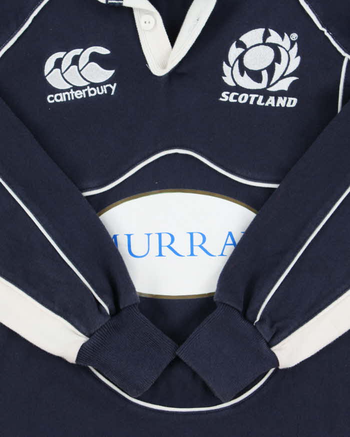 Vintage 2007 Canterbury Scotland International RFC Long Sleeve Rugby Shirt - 12 Years