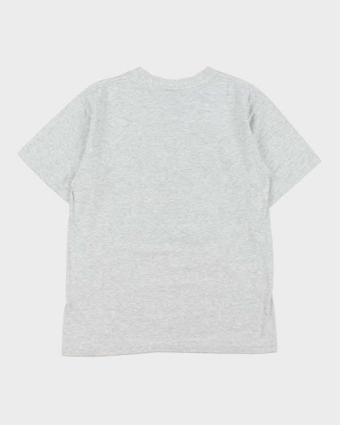 Vintage 1995 Ron Jon Surf Shop Marl Grey Anvil Made In USA Single Stitch Crewneck T-Shirt - Youth XL