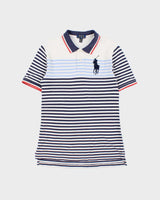 Vintage Polo Ralph Lauren Large Pony Striped Short Sleeve Polo Shirt - Youth L