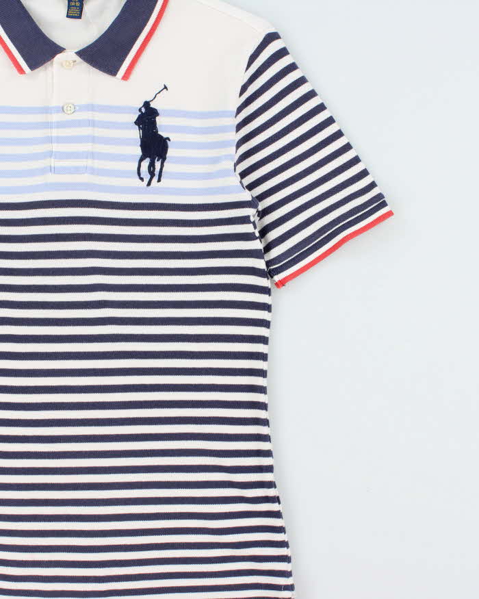 Vintage Polo Ralph Lauren Large Pony Striped Short Sleeve Polo Shirt - Youth L