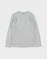 Vintage Y2K 00s John Paul Gaultier Marl Grey Long Sleeve Crewneck T-Shirt - Youth L