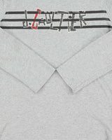 Vintage Y2K 00s John Paul Gaultier Marl Grey Long Sleeve Crewneck T-Shirt - Youth L