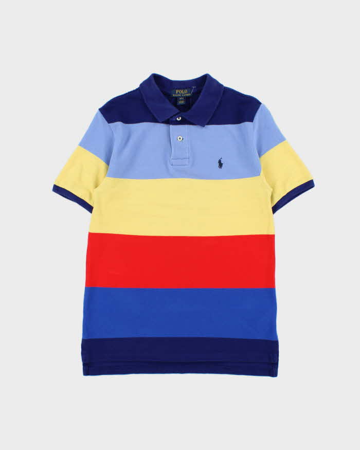 Vintage Polo Ralph Lauren Striped Short Sleeve Polo Shirt - Youth L
