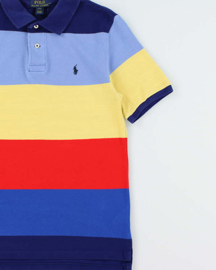 Vintage Polo Ralph Lauren Striped Short Sleeve Polo Shirt - Youth L