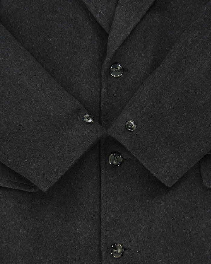 Vintage 1990s Givenchy Monsieur Cashmere Wool Overcoat - M