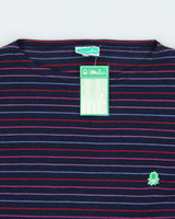 DSWT 1980s Benetton Stripe Long Sleeve T-shirt - M