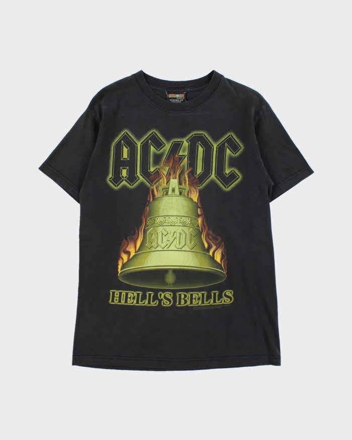 Vintage 2000-01 AC/DC Hell's Bell's World Tour Artimonde Made In USA Crewneck T-Shirt - M