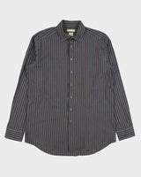 Vintage Etro Lightweight Striped Long Sleeve Shirt - L