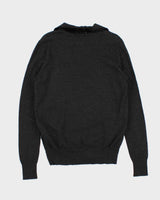 Vintage 00s Bikkembergs Wool Button Collared Knit Jumper - XL