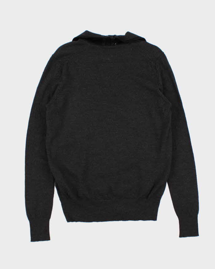 Vintage 00s Bikkembergs Wool Button Collared Knit Jumper - XL