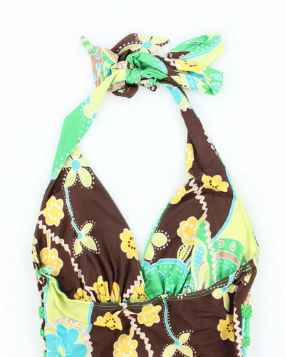 Vintage Y2k 00s Papaya Halter-Neck Top - XS