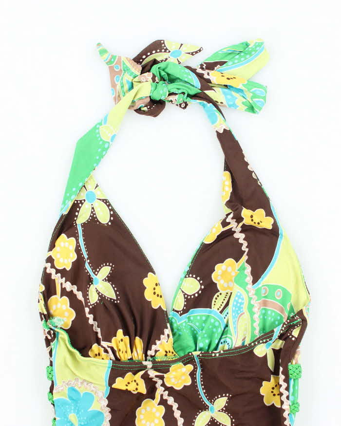 Vintage Y2k 00s Papaya Halter-Neck Top - XS