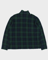 Vintage Polo Ralph Lauren Blackwatch Tartan Quarter-Zip Sweatshirt - L