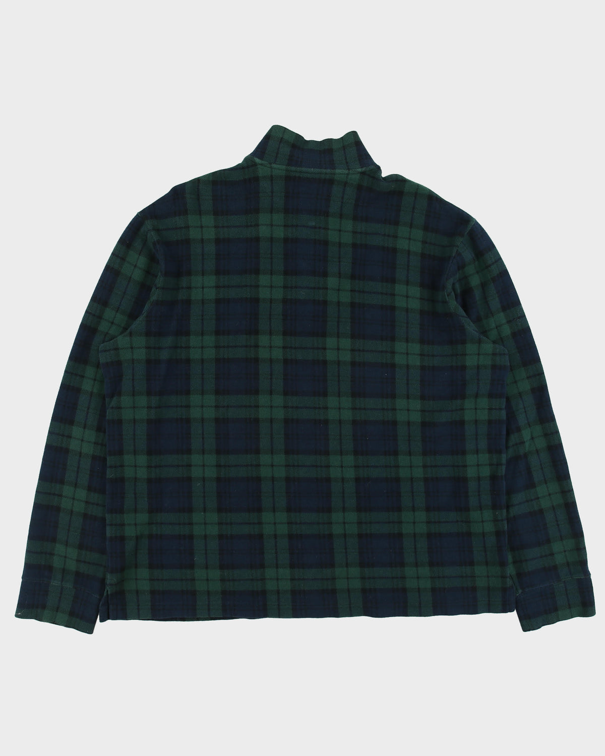 Vintage Polo Ralph Lauren Blackwatch Tartan Quarter-Zip Sweatshirt - L