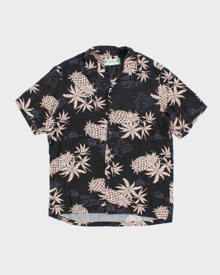 Vintage Two Palms Pineapple Printed Hawaiian Shirt - L