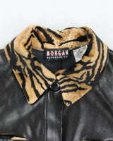 Vintage Y2k 00s Morgan De Toi Cheetah Leather Jacket - S