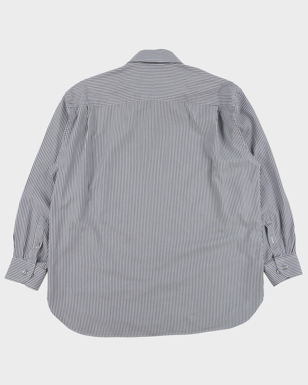 Vintage 1990s Giorgio Armani Striped Long Sleeve Shirt - XL