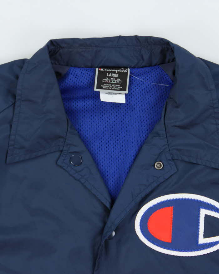Vintage Champion Big Logo Shell Coach Jacket - L
