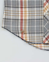 Vintage 1980s Wrangler Made In USA Plaid Long Sleeve Western Flannel Shirt - M