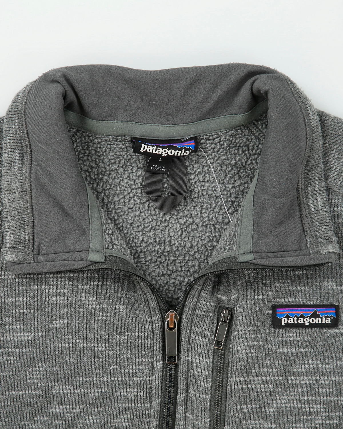 Patagonia Marl Grey Better Sweater Quarter-Zip Fleece - L