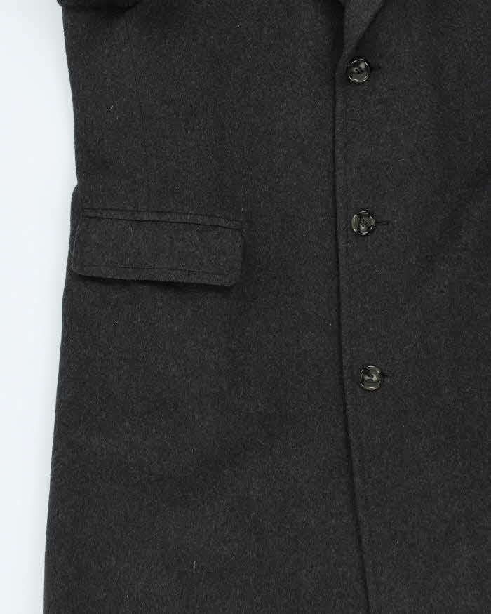 Vintage 1990s Givenchy Monsieur Cashmere Wool Overcoat - M