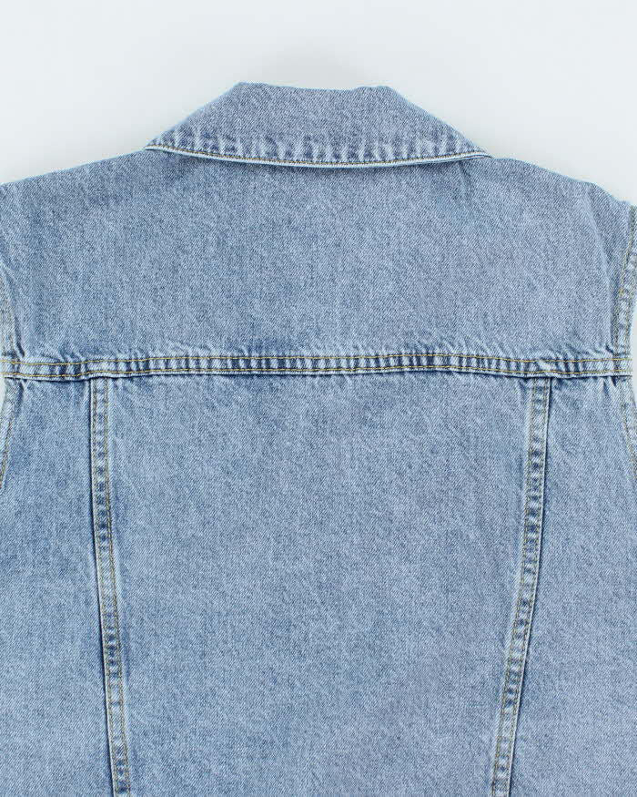Vintage 2000's Celine Light Wash Denim Gilet - M