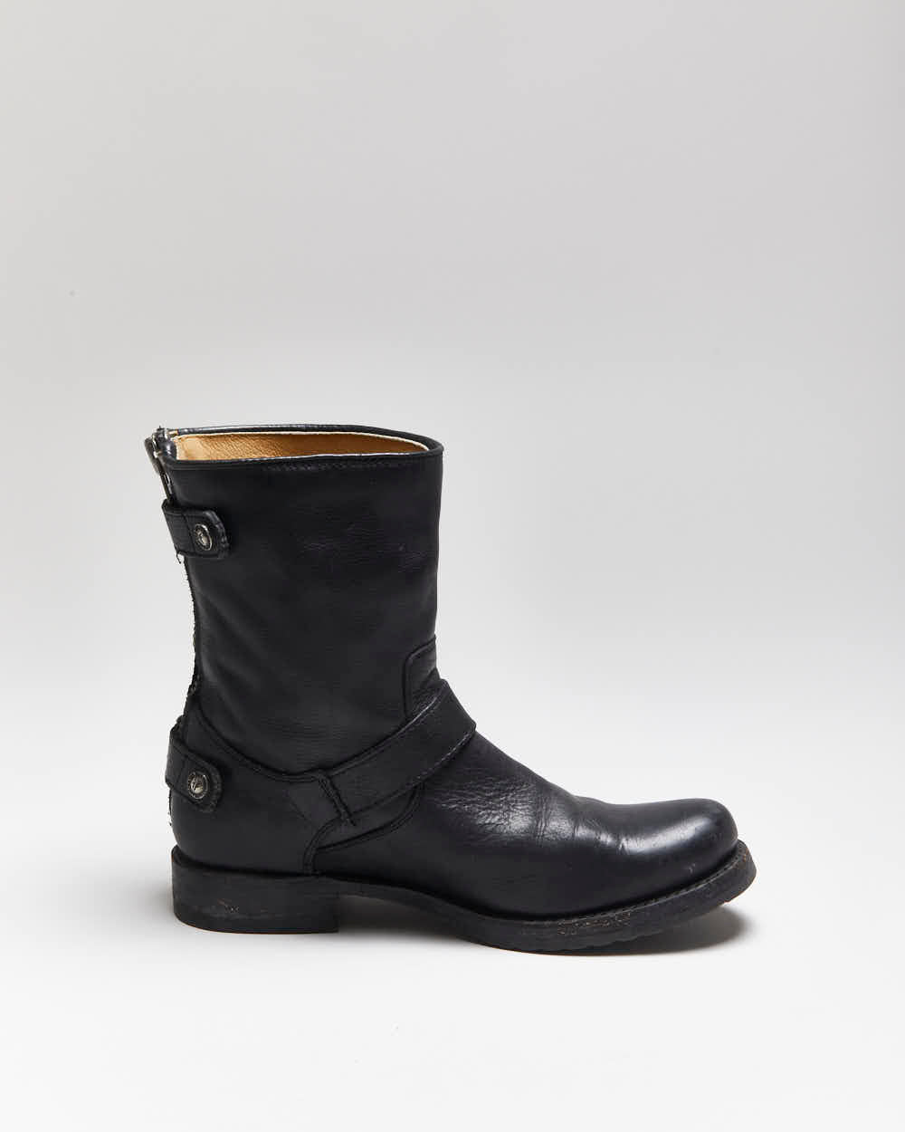 Vintage Frye Leather Biker Boots - UK6