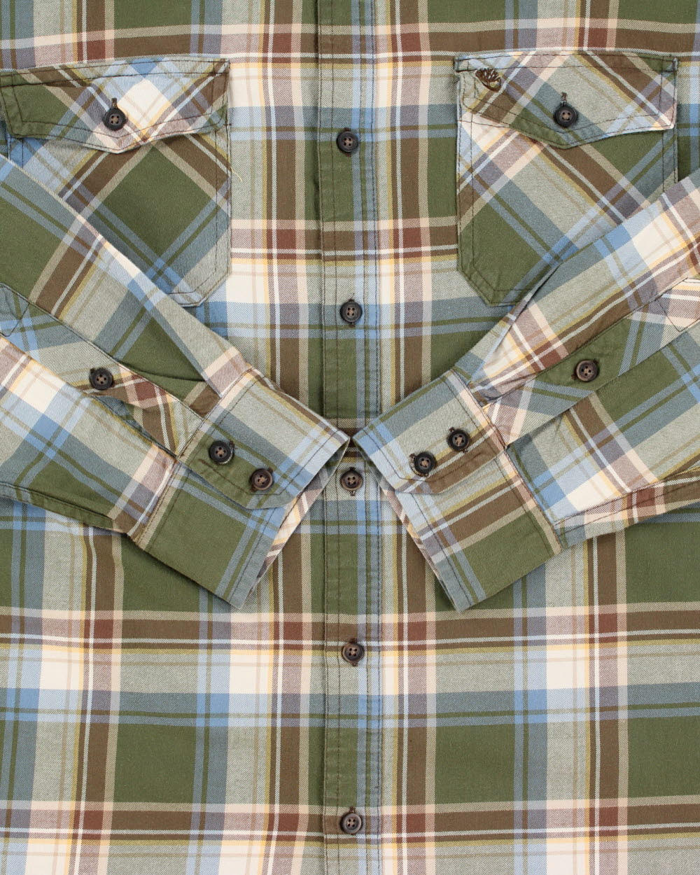 Vintage 2000s Timberland Checked Long Sleeve Shirt - L