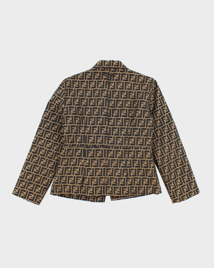 Fendi Logo Patterned Jacket - XS