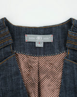 Vintage Y2K 00s Boom Boom Jeans Women's Raw Indigo Denim Waistcoat - L