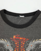 Vintage Y2K 00s Gecko Hawaii Heavyweight Dragon Graphic Crewneck T-Shirt - M