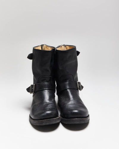 Vintage Frye Leather Biker Boots - UK6