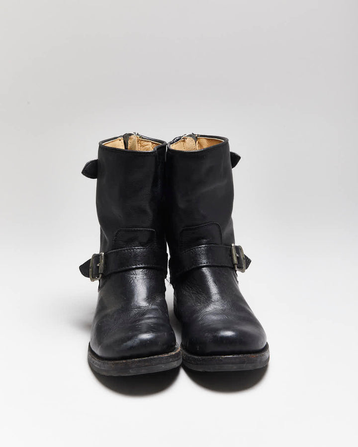 Vintage Frye Leather Biker Boots - UK6