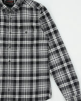 Vintage Ed Hardy Buffalo Embroidered Plaid Long Sleeve Flannel Shirt - M
