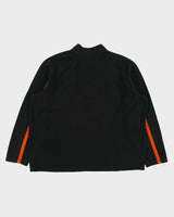 Vintage Harley Davidson Embroidered Spell Out Quarter-Zip Fleece - XXL