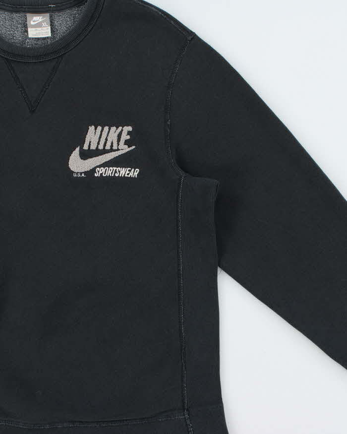 Vintage Y2K 00s Nike USA Embroidered Heavyweight Raw Seam Crewneck Sweatshirt - XL