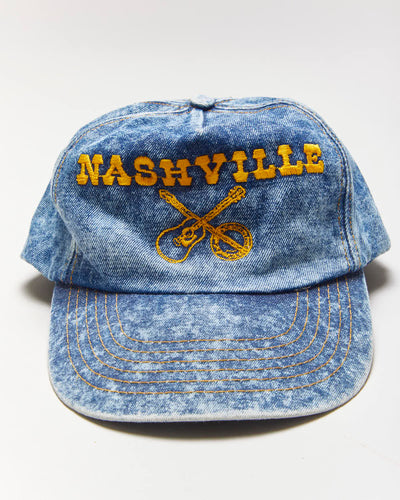 Vintage 90's Embroidered Nashville Denim Snapback - OS