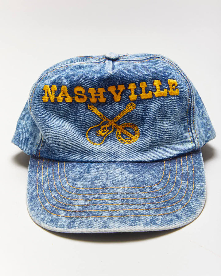 Vintage 90's Embroidered Nashville Denim Snapback - OS