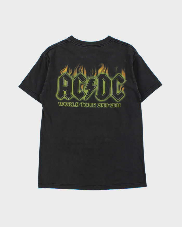 Vintage 2000-01 AC/DC Hell's Bell's World Tour Artimonde Made In USA Crewneck T-Shirt - M