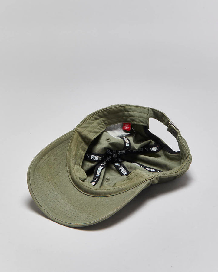 Vintage Y2K 00s Puma Khaki Canvas Baseball Cap - OS