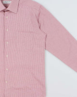 Vintage 1990s Balmain Houndstooth Check Long Sleeve Dress Shirt - M